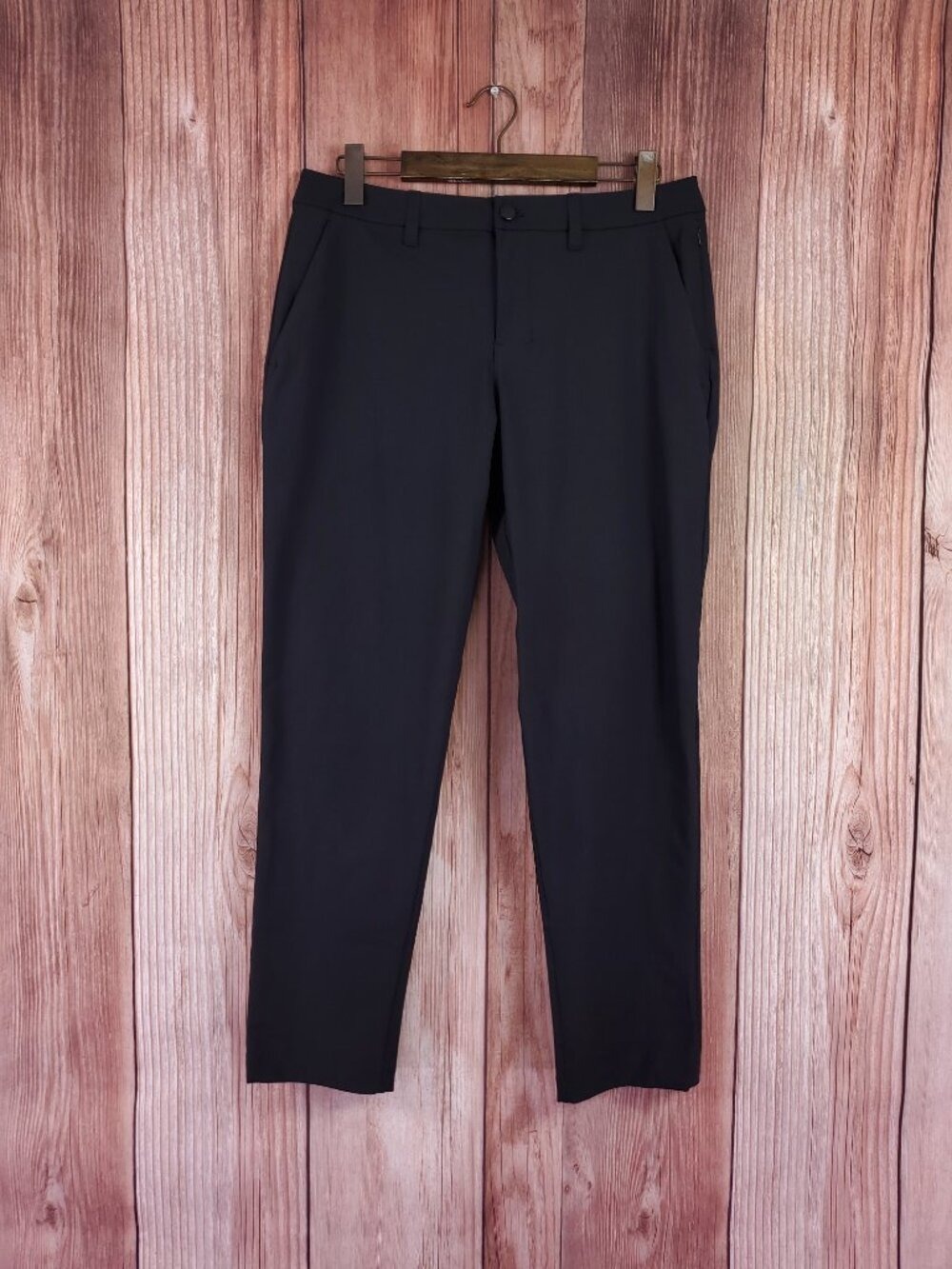 Lululemon Mens 32x28.5 ABC Classic Fit Trouser Pants Warpstreme Black M5AR2S